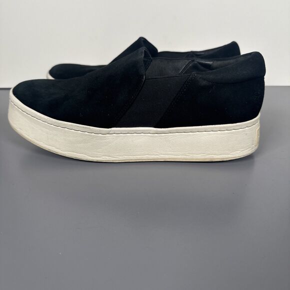 Vince Warren‎ Slip-On Platform Sneaker Women's Size US 8 M/ EUR 38 Black Suede - Picture 5 of 11